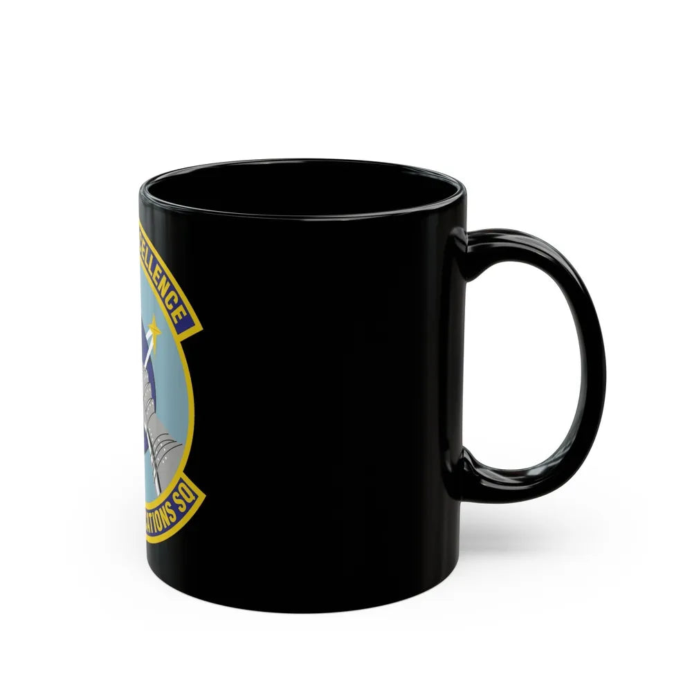 89th Communications Squadron (U.S. Air Force) Black Coffee Mug-Go Mug Yourself