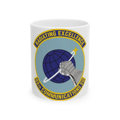 89th Communications Squadron (U.S. Air Force) White Coffee Mug-11oz-Go Mug Yourself