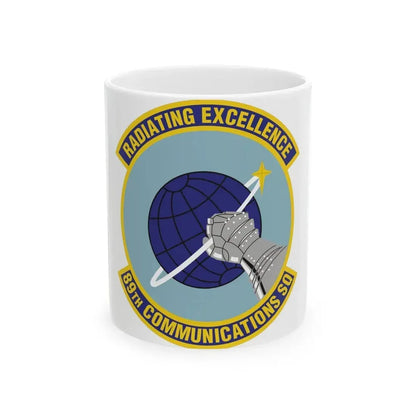 89th Communications Squadron (U.S. Air Force) White Coffee Mug 11oz - Go Mug Yourself