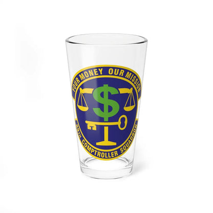 89th Comptroller Squadron (U.S. Air Force) Pint Glass 16oz-16oz-Go Mug Yourself