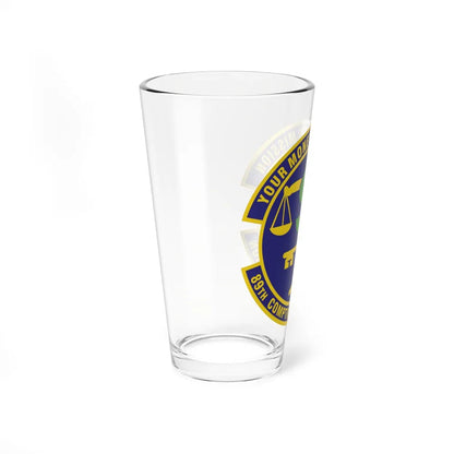 89th Comptroller Squadron (U.S. Air Force) Pint Glass 16oz-Go Mug Yourself