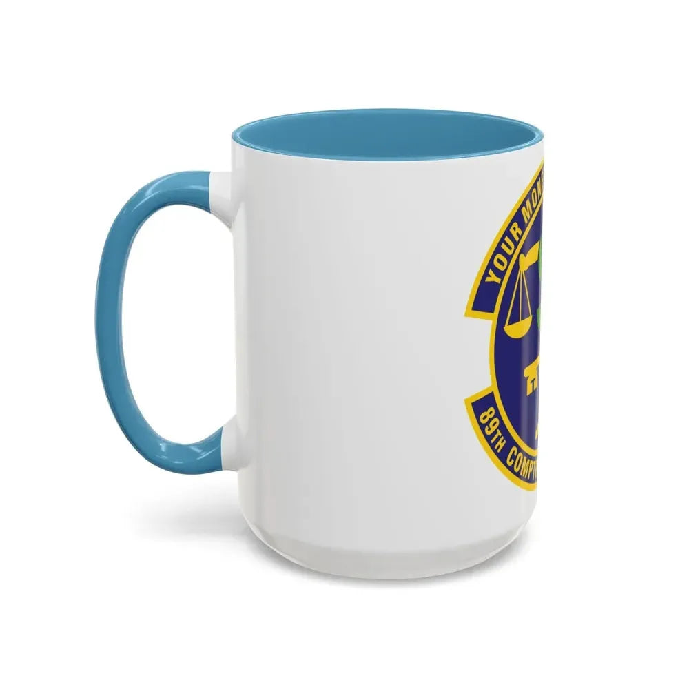 89th Comptroller Squadron (U.S. Air Force) Accent Coffee Mug - Go Mug Yourself