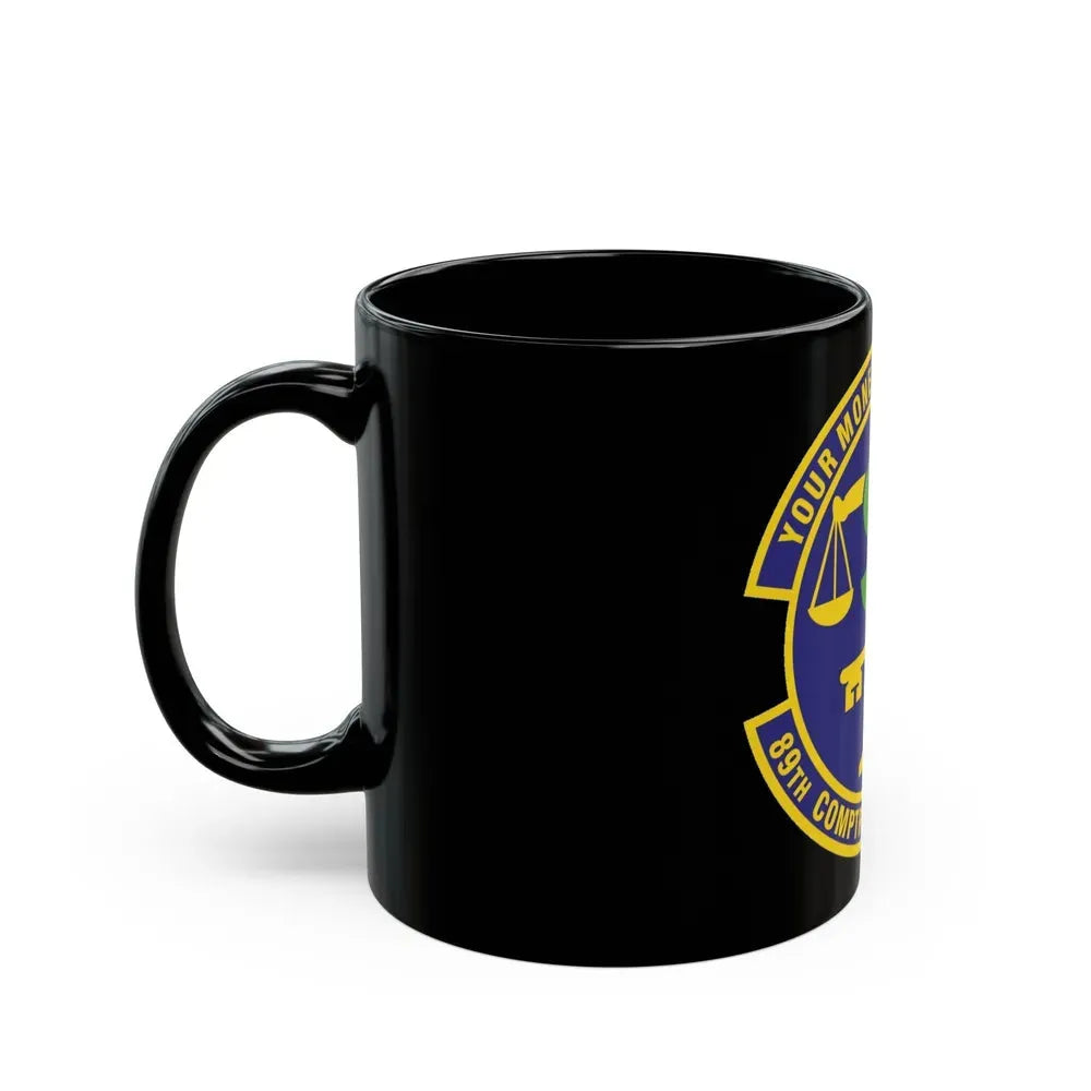 89th Comptroller Squadron (U.S. Air Force) Black Coffee Mug - Go Mug Yourself