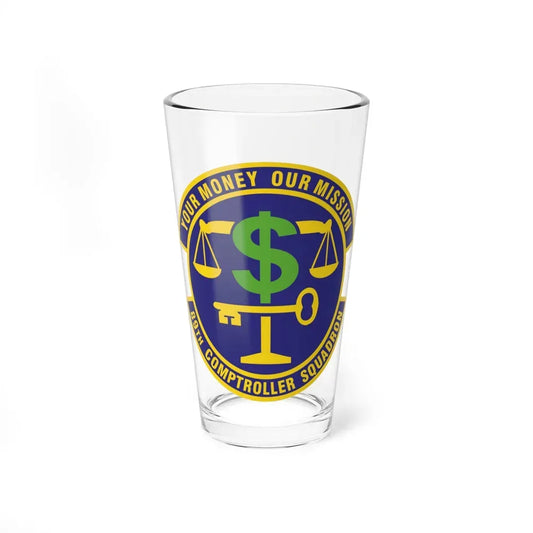89th Comptroller Squadron (U.S. Air Force) Pint Glass 16oz 16oz - Go Mug Yourself