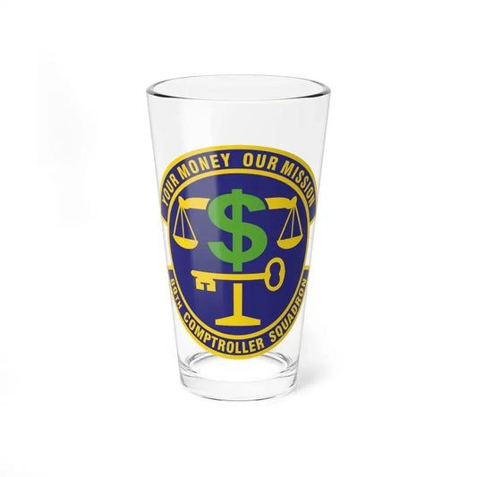 89th Comptroller Squadron (U.S. Air Force) Pint Glass 16oz 16oz - Go Mug Yourself