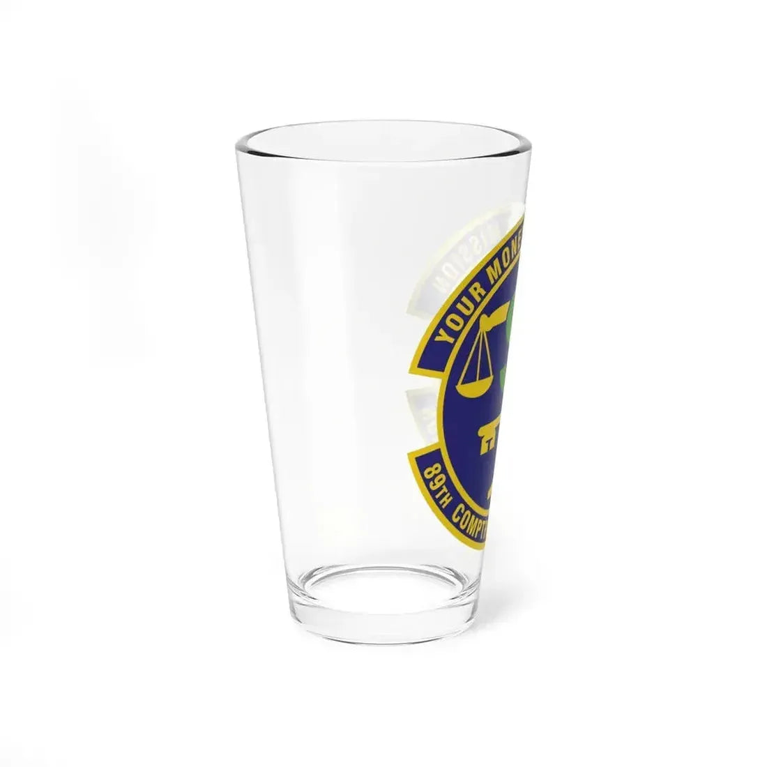 89th Comptroller Squadron (U.S. Air Force) Pint Glass 16oz - Go Mug Yourself