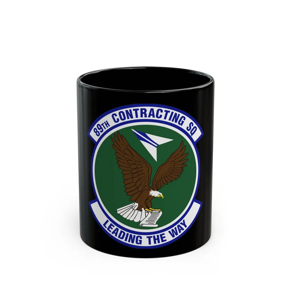 89th Contracting Squadron (U.S. Air Force) Black Coffee Mug-11oz-Go Mug Yourself