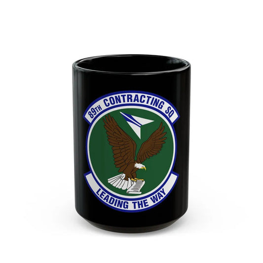 89th Contracting Squadron (U.S. Air Force) Black Coffee Mug-15oz-Go Mug Yourself