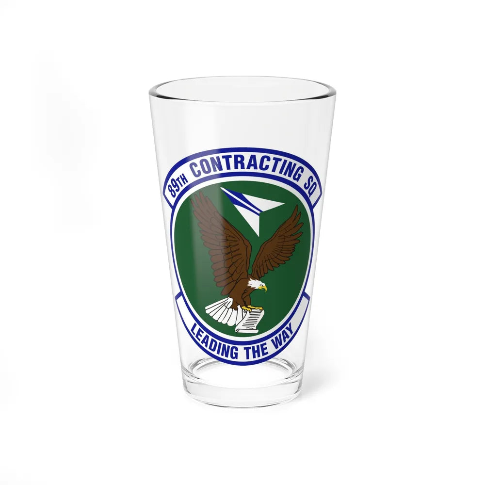 89th Contracting Squadron (U.S. Air Force) Pint Glass 16oz-16oz-Go Mug Yourself