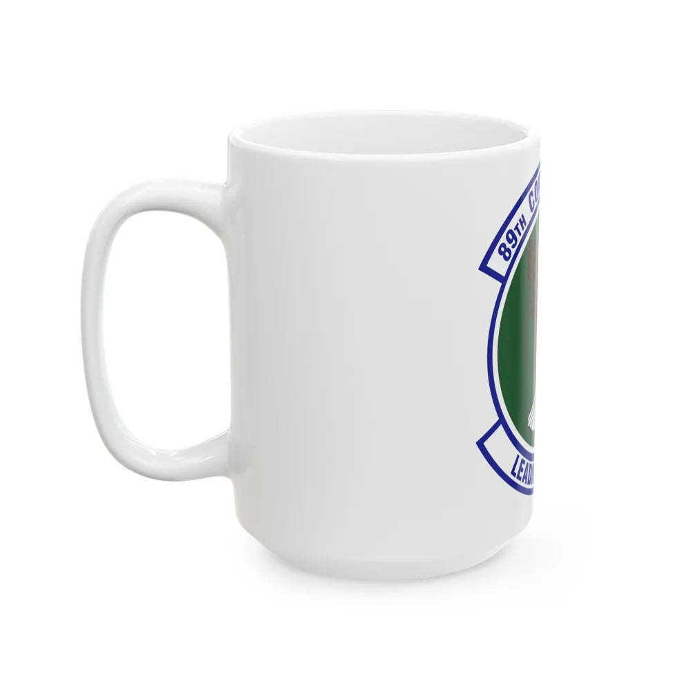 89th Contracting Squadron (U.S. Air Force) White Coffee Mug-Go Mug Yourself