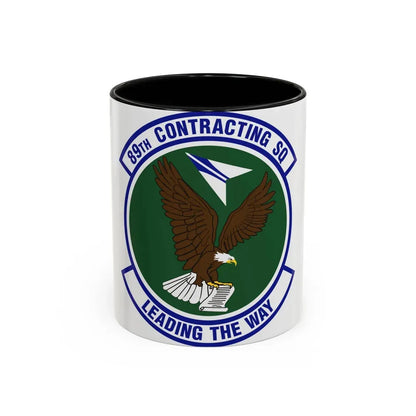 89th Contracting Squadron (U.S. Air Force) Accent Coffee Mug 11oz Black - Go Mug Yourself