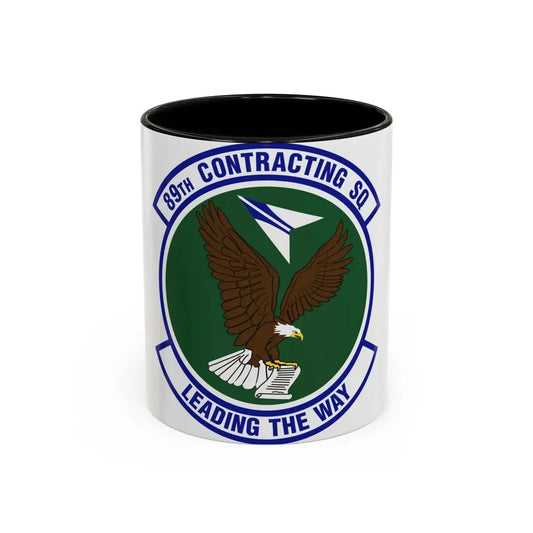 89th Contracting Squadron (U.S. Air Force) Accent Coffee Mug 11oz Black - Go Mug Yourself