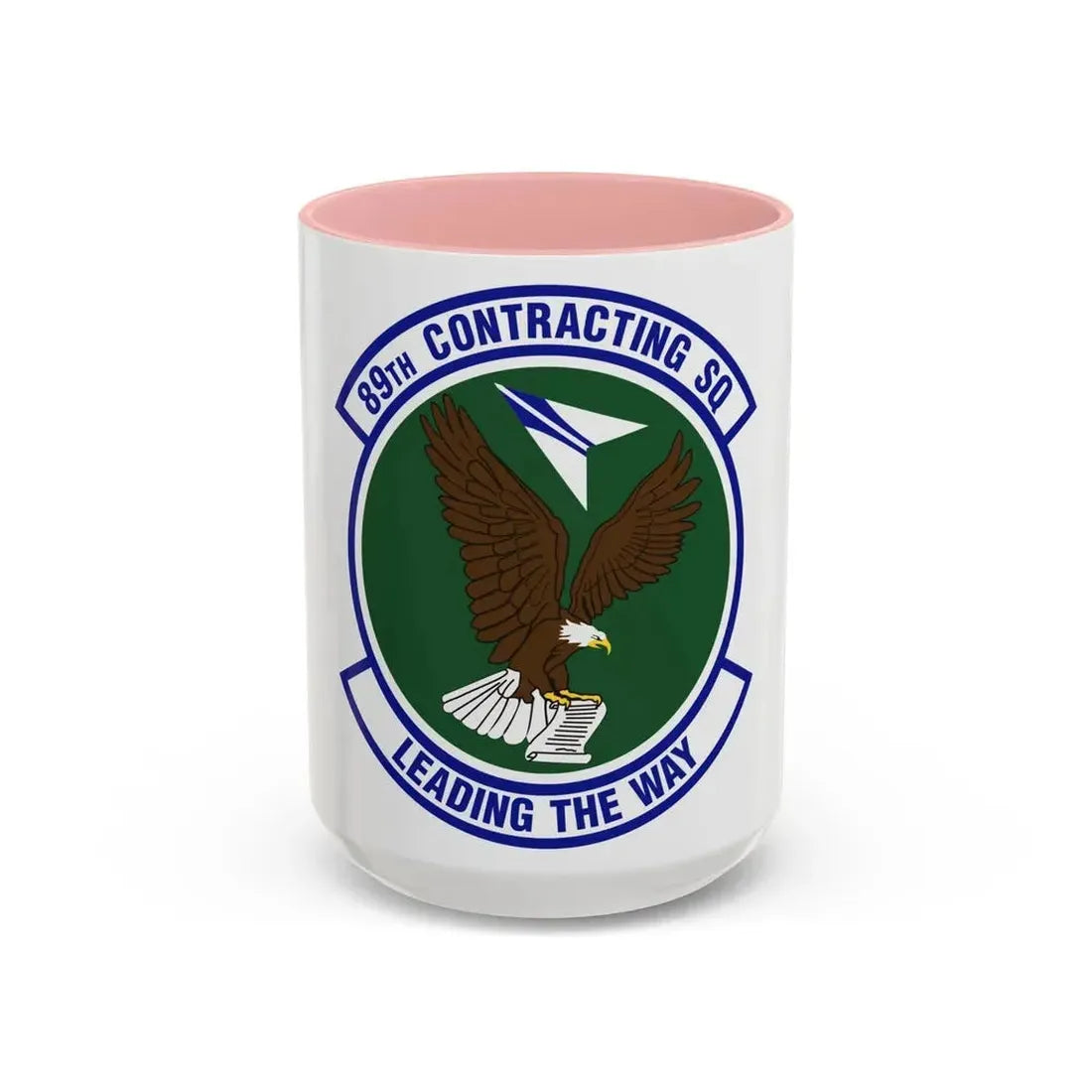 89th Contracting Squadron (U.S. Air Force) Accent Coffee Mug 15oz Pink - Go Mug Yourself