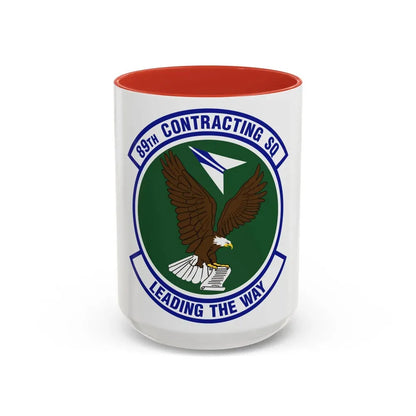 89th Contracting Squadron (U.S. Air Force) Accent Coffee Mug 15oz Red - Go Mug Yourself