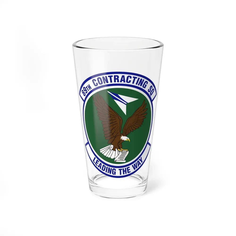 89th Contracting Squadron (U.S. Air Force) Pint Glass 16oz 16oz - Go Mug Yourself