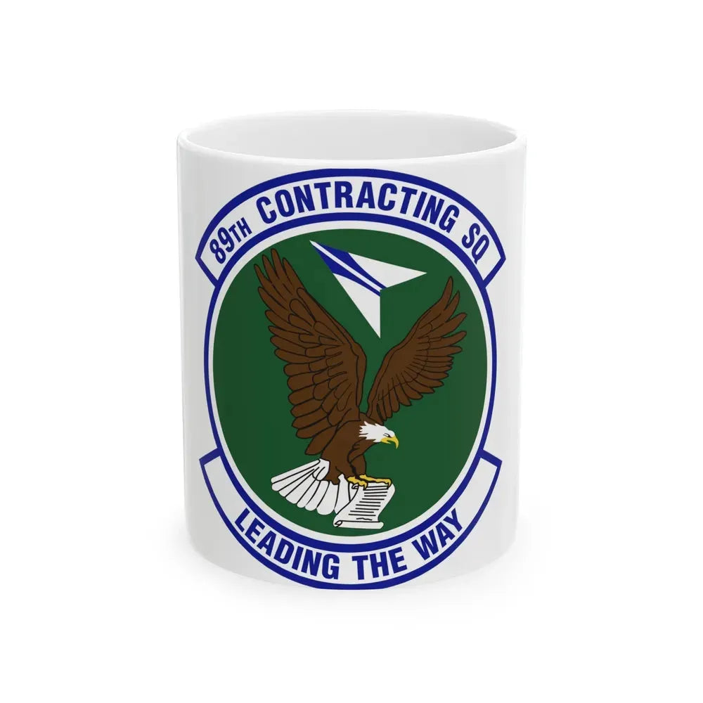 89th Contracting Squadron (U.S. Air Force) White Coffee Mug 11oz - Go Mug Yourself