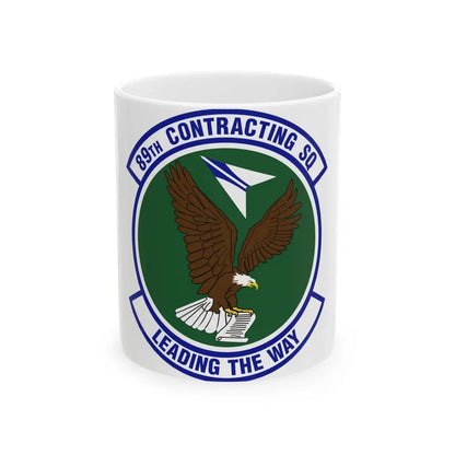 89th Contracting Squadron (U.S. Air Force) White Coffee Mug 11oz - Go Mug Yourself