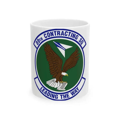 89th Contracting Squadron (U.S. Air Force) White Coffee Mug 11oz - Go Mug Yourself