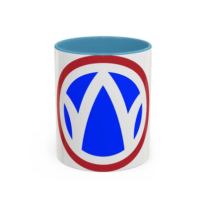 89th Regional Readiness Command SSI (U.S. Army) Accent Coffee Mug 11oz Light Blue - Go Mug Yourself