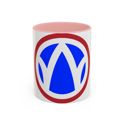 89th Regional Readiness Command SSI (U.S. Army) Accent Coffee Mug 11oz Pink - Go Mug Yourself