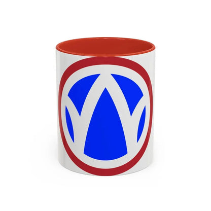 89th Regional Readiness Command SSI (U.S. Army) Accent Coffee Mug 11oz Red - Go Mug Yourself