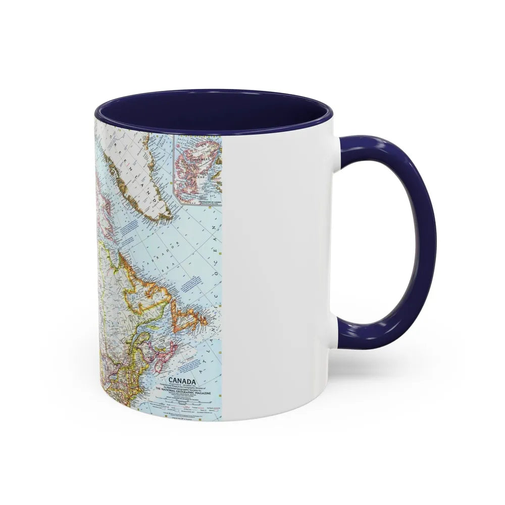 Canada (1961) (Map) Accent Coffee Mug-Go Mug Yourself