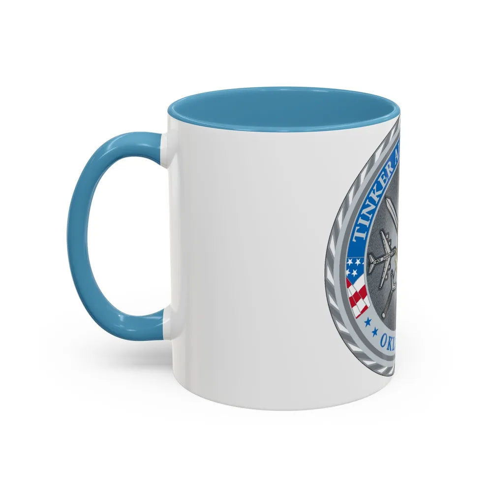 Tinker AF Base (U.S. Air Force) Accent Coffee Mug-Go Mug Yourself