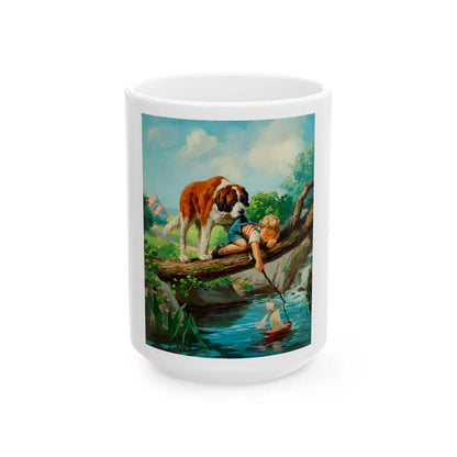 By the Seat of His Pants - White Coffee Mug-15oz-Go Mug Yourself