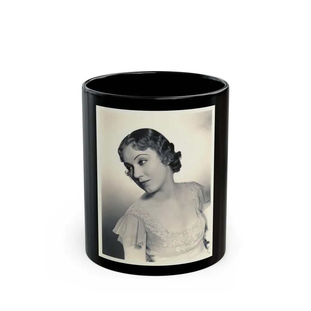 Fay Wray #121 (Vintage Female Icon) Black Coffee Mug-11oz-Go Mug Yourself