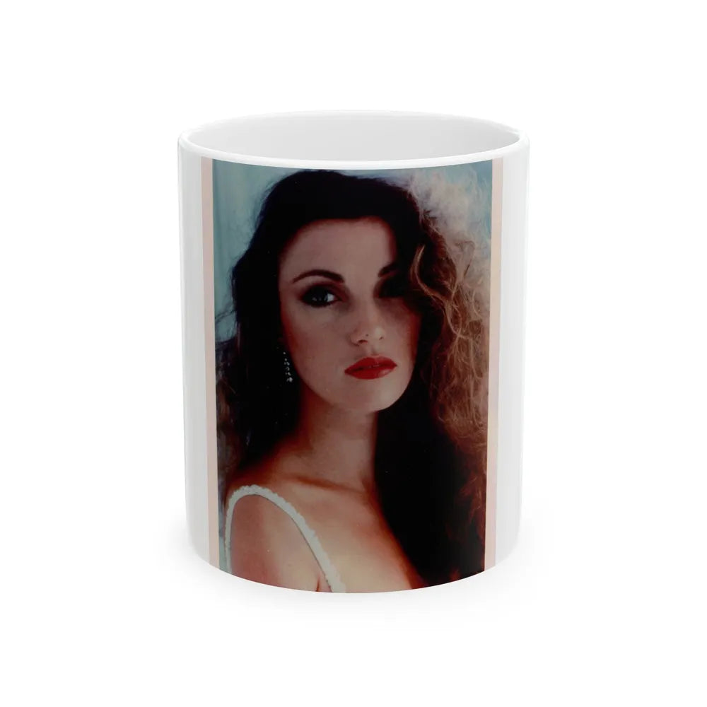 Jane Seymour #50 (Vintage Female Icon) White Coffee Mug-11oz-Go Mug Yourself