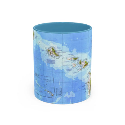 USA - Hawaii (1976) (Map) Accent Coffee Mug-11oz-Light Blue-Go Mug Yourself