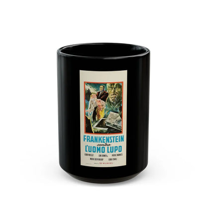 FRANKENSTEIN MEETS THE WOLF MAN (SPANISH) 2 1943 Movie Poster - Black Coffee Mug-15oz-Go Mug Yourself