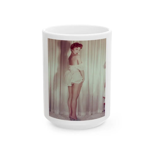 Debra Paget #64 1 (Vintage Female Icon) White Coffee Mug-15oz-Go Mug Yourself