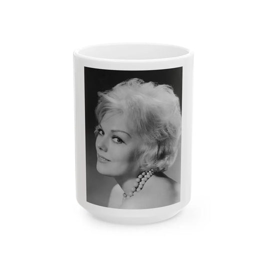 Kim Novak #268 (Vintage Female Icon) White Coffee Mug-15oz-Go Mug Yourself