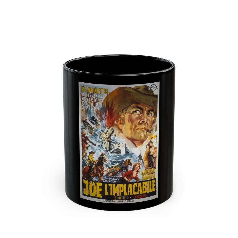 DYNAMITE JOE 1967 Movie Poster - Black Coffee Mug-11oz-Go Mug Yourself