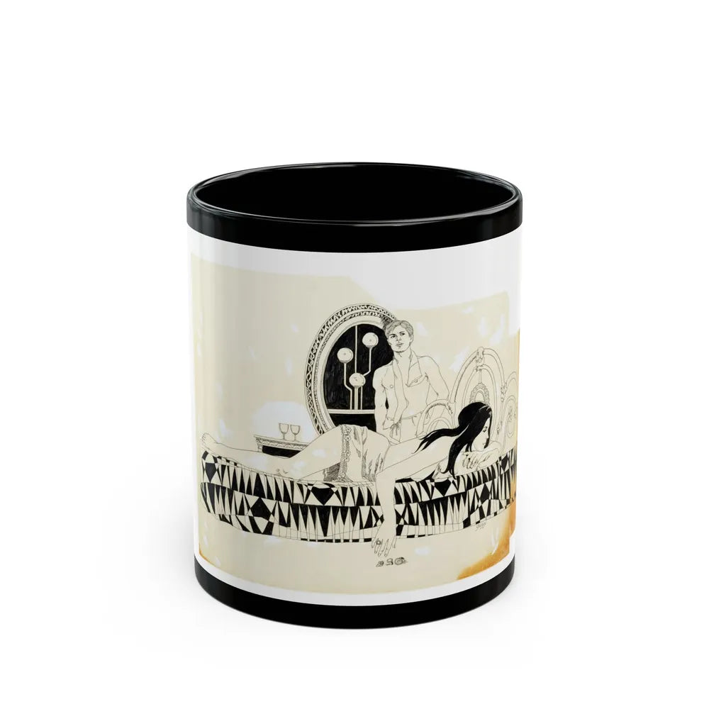 Cosmopolitan Illustration (2) - Black Coffee Mug-11oz-Go Mug Yourself