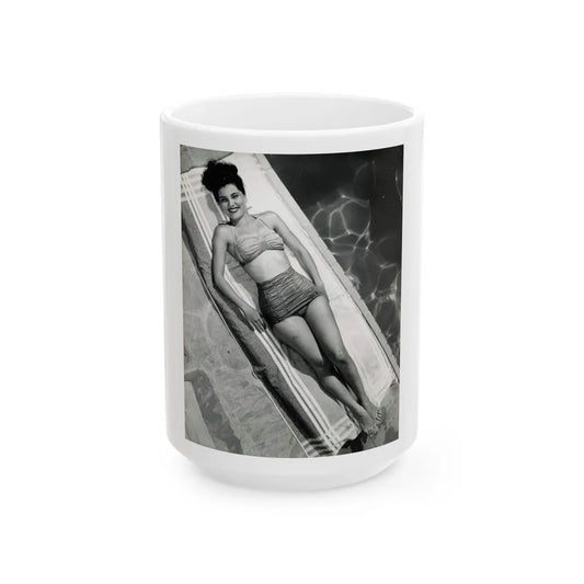 Debra Paget #664 (Vintage Female Icon) White Coffee Mug-15oz-Go Mug Yourself