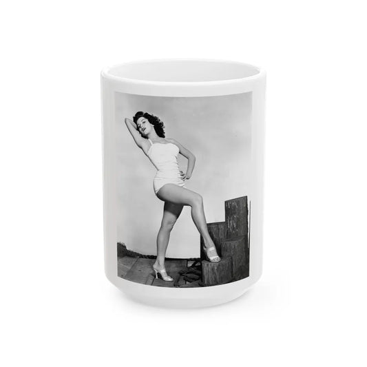 Debra Paget #264 2 (Vintage Female Icon) White Coffee Mug-15oz-Go Mug Yourself