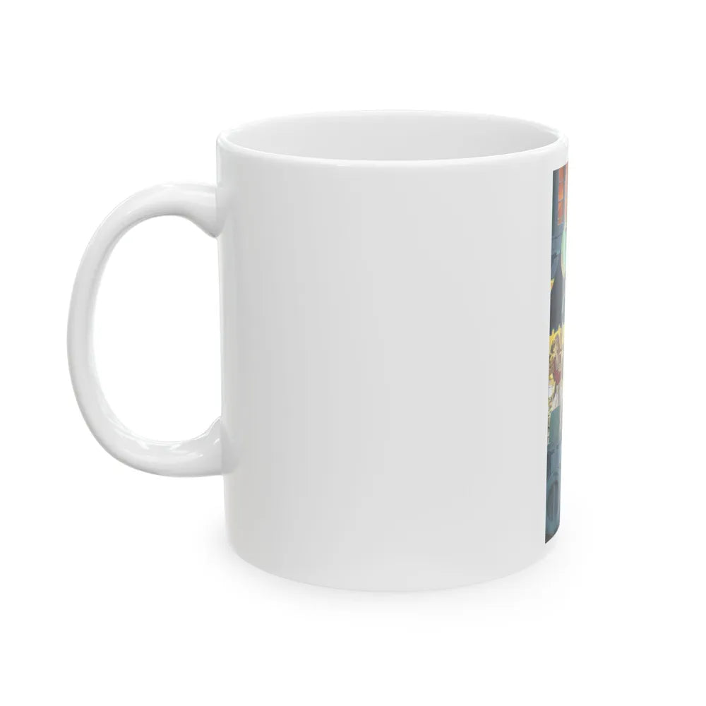 Caught In The Act by Steve McNeil, The Saturday Evening Post, 1956 - White Coffee Mug-Go Mug Yourself