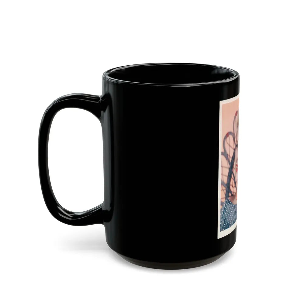 Kim Novak #126 (Vintage Female Icon) Black Coffee Mug-Go Mug Yourself