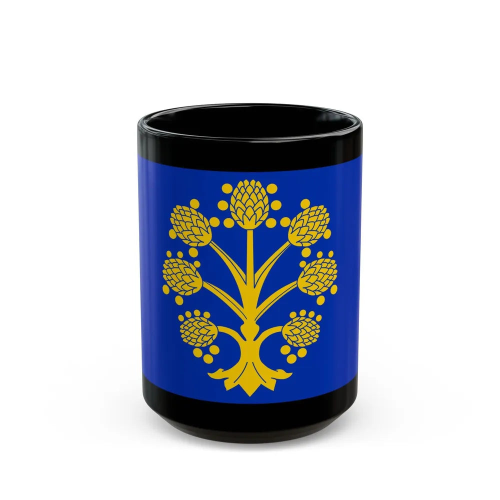 Flag of Appleby in Westmorland UK - Black Coffee Mug-15oz-Go Mug Yourself