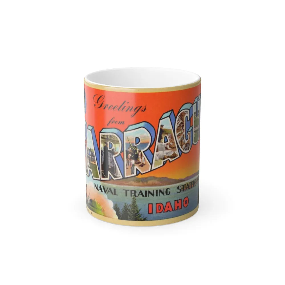 Greetings from Farragut Naval Training Station Idaho (Greeting Postcards) Color Changing Mug 11oz-Go Mug Yourself