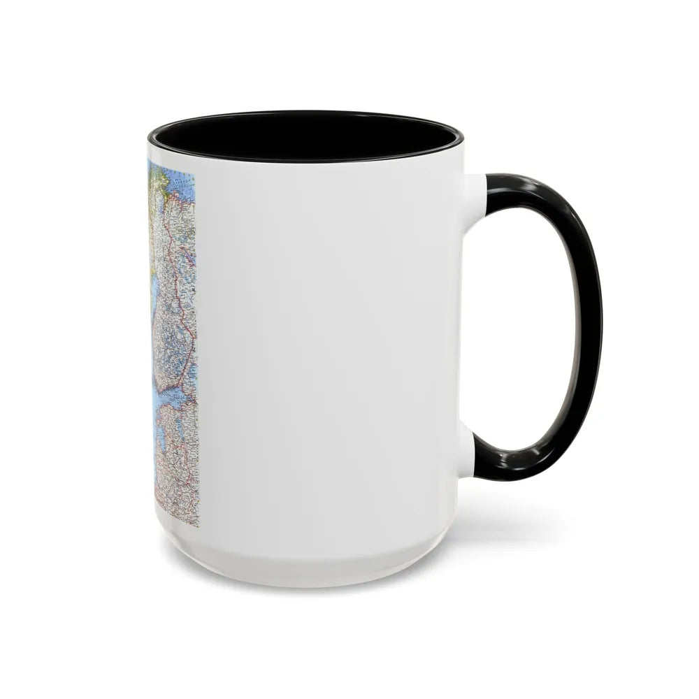 Scandinavia (1963) (Map) Accent Coffee Mug-Go Mug Yourself