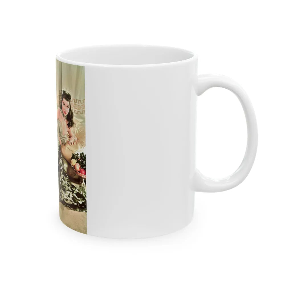 Debra Paget #462 (Vintage Female Icon) White Coffee Mug-Go Mug Yourself