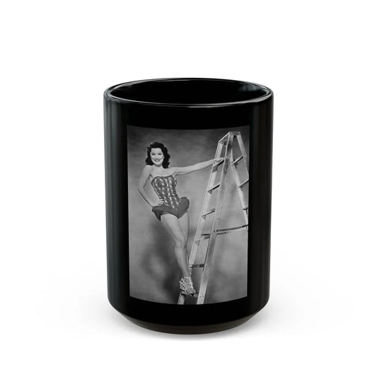 Debra Paget #259 3 (Vintage Female Icon) Black Coffee Mug-15oz-Go Mug Yourself