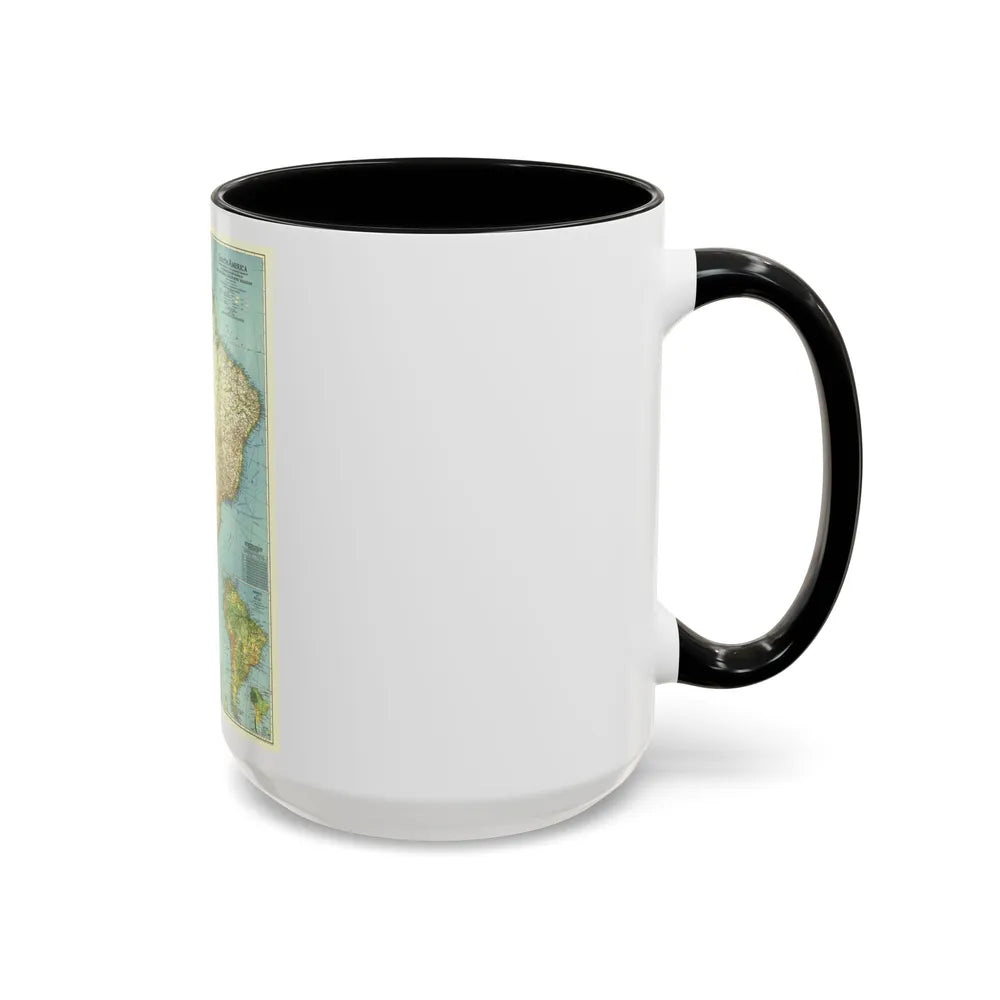 South America (1942) (Map) Accent Coffee Mug-Go Mug Yourself