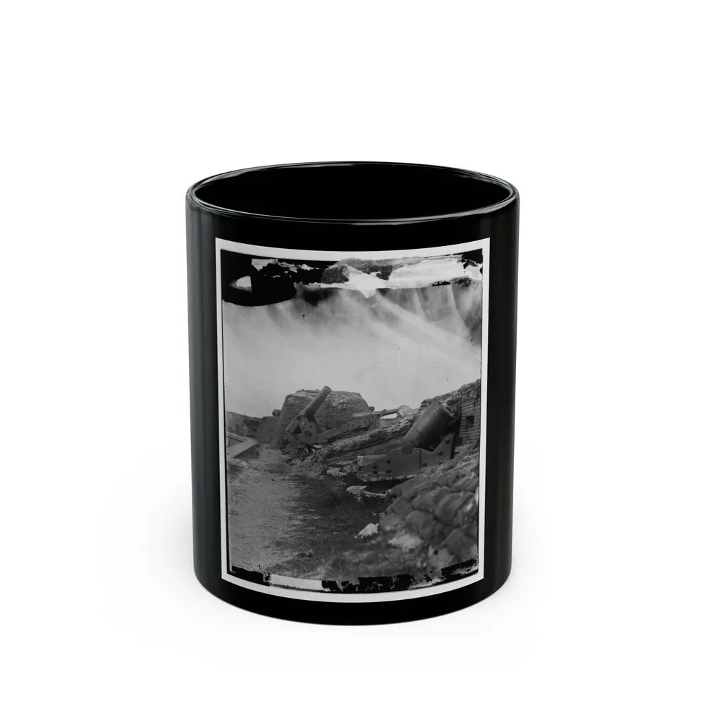 Fort Pulaski, Ga. Interior View Of Front Parapet (U.S. Civil War) Black Coffee Mug-11oz-Go Mug Yourself