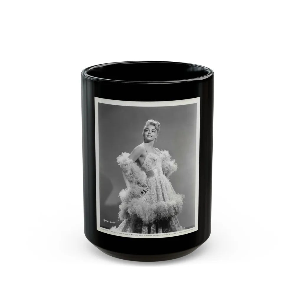 Dorothy Malone #141 (Vintage Female Icon) Black Coffee Mug-15oz-Go Mug Yourself