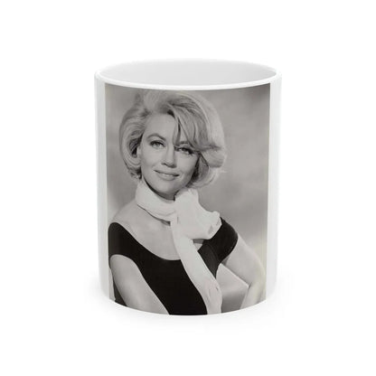 Dorothy Malone #27 (Vintage Female Icon) White Coffee Mug-11oz-Go Mug Yourself