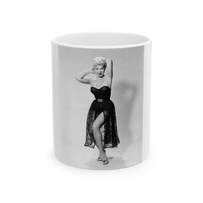 Barbara Nichols #518 (Vintage Female Icon) White Coffee Mug-11oz-Go Mug Yourself